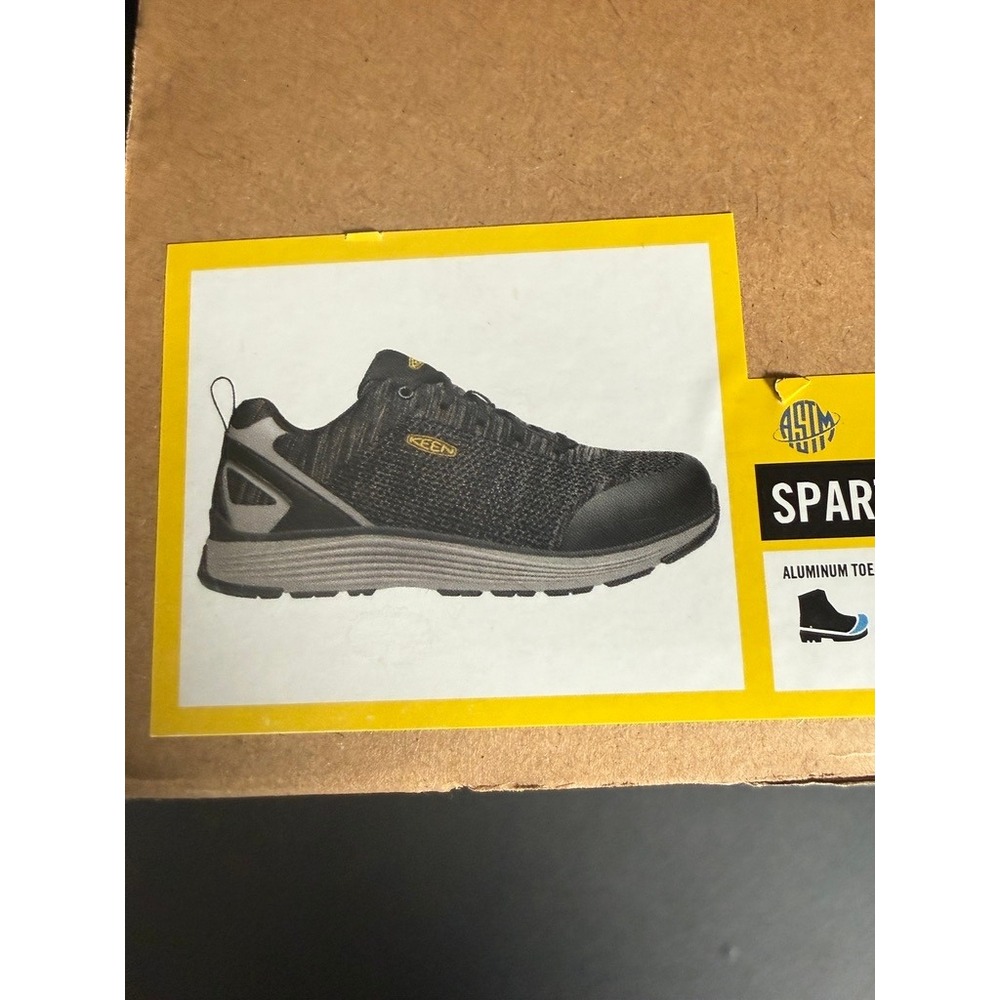 KEEN New Work Shoes Safety Toe Sparta Mens 10.5 Black EH Warehouse Service Jobs - Picture 8 of 8